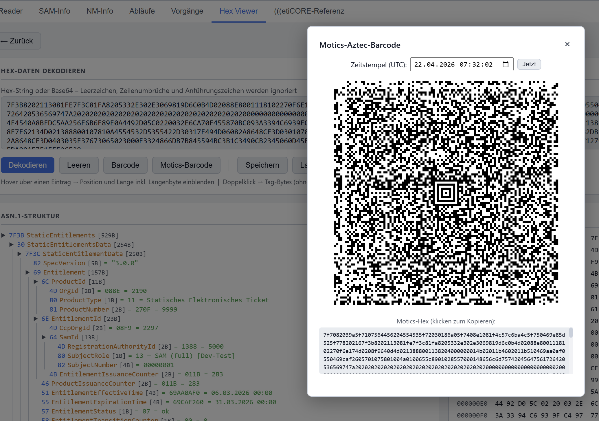 Motics-Barcode-Popup